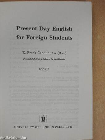 Present Day English for Foreign Students Book 2.