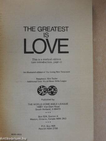 The Greatest is Love