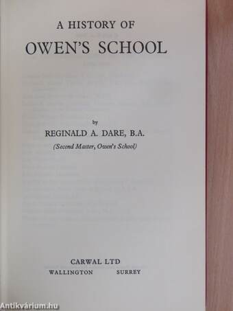 A History of Owen's School