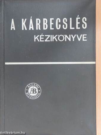 A kárbecslés kézikönyve