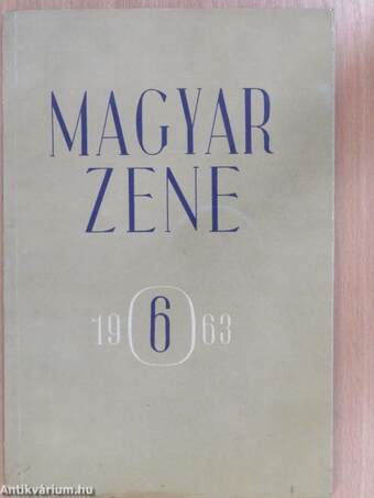 Magyar Zene 1963/6.