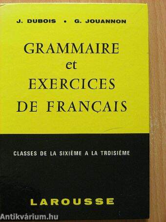 Grammaire et exercices de francais