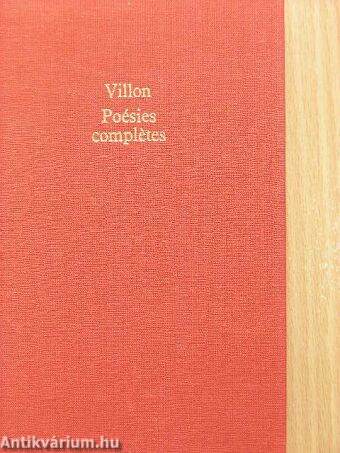 Villon Poésies complétes