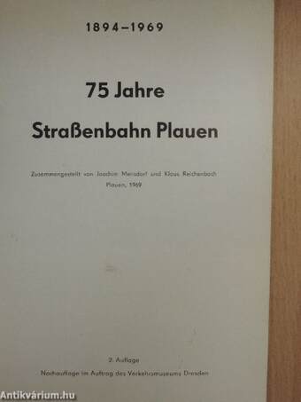 75 Jahre Strassenbahn Plauen