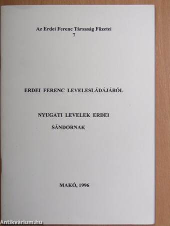 Erdei Ferenc levelesládájából