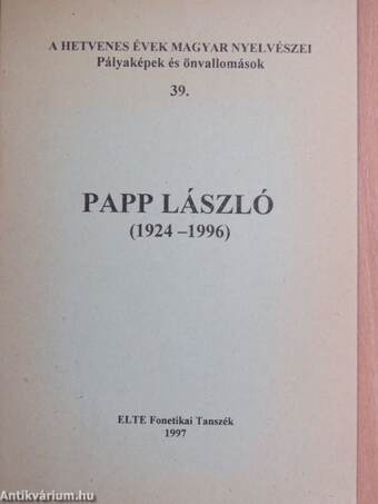 Papp László