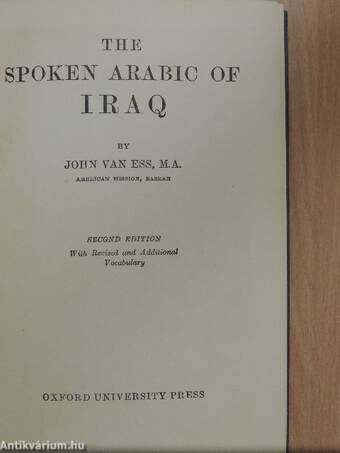 The Spoken Arabic of Iraq