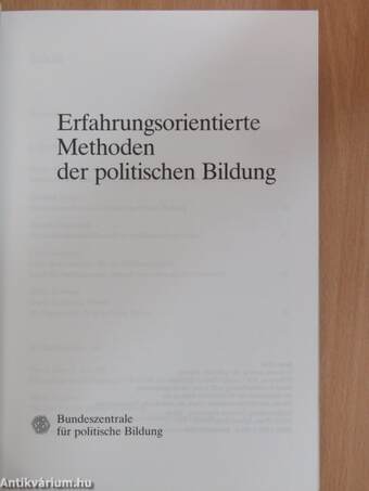 Erfahrungsorientierte Methoden der politischen Bildung