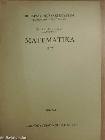 Matematika II/2.