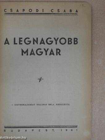 A legnagyobb magyar