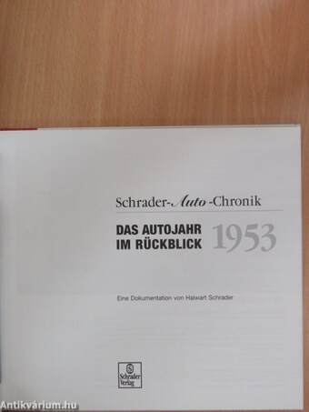 Das Autojahr im Rückblick 1953