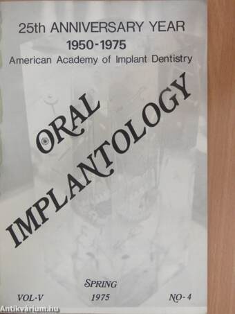 Oral Implantology Spring 1975