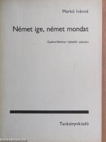 Német ige, német mondat