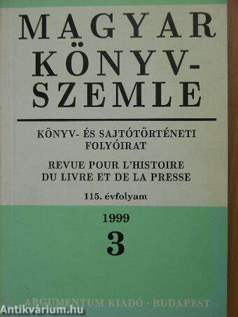 Magyar Könyvszemle 1993/3.
