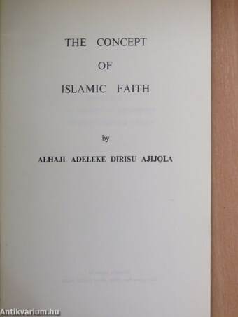 The Concept of Islamic Faith