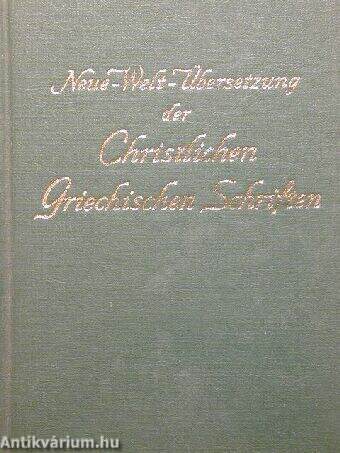 Neue-Welt-Übersetzung der Christlichen Griechischen Schriften