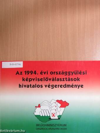 Az 1994. évi országgyűlési képviselőválasztások hivatalos végeredménye