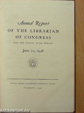 Annual Report of the Librarian of Congress 