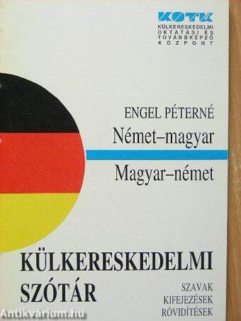 Német-magyar, magyar-német külkereskedelmi szótár