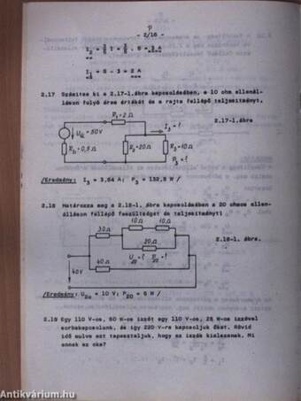 Elektrotechnika példatár 2. fejezet