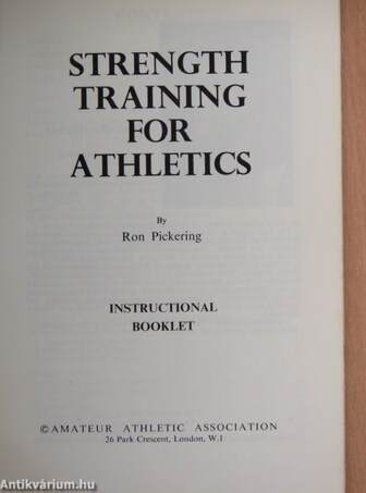 Strength Training for Athletics