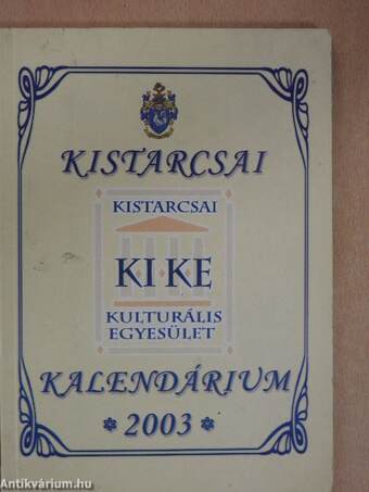 Kistarcsai Kalendárium 2003