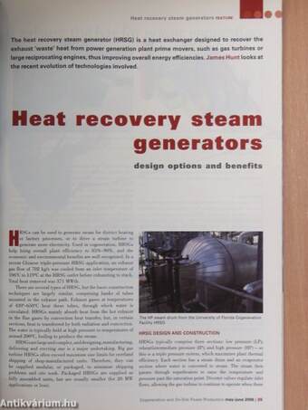 Cogeneration & On-Site Power Production May-June 2008