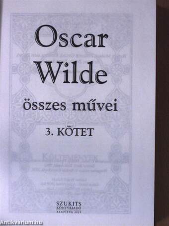 Oscar Wilde összes művei III.