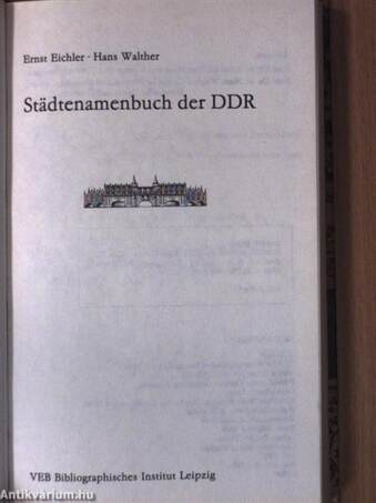 Städtenamenbuch der DDR