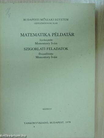 Matematika példatár