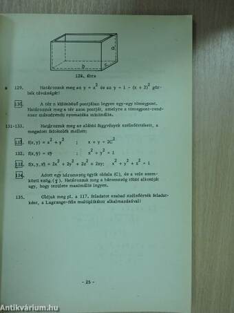 Matematika példatár V.