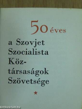 50 éves a Szovjet Szocialista Köztársaságok Szövetsége (minikönyv) (számozott)