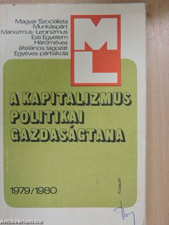 A kapitalizmus politikai gazdaságtana 1979/1980