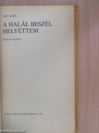 A halál beszél helyettem