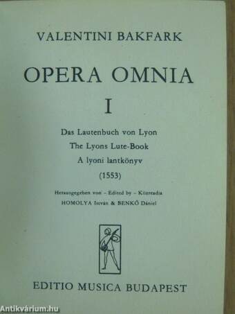 Opera Omnia I. (minikönyv)