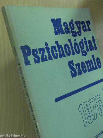 Magyar Pszichológiai Szemle 1975/2.