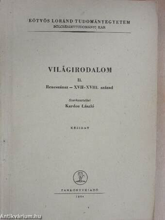 Világirodalom II.