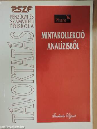 Mintakollekció analízisből