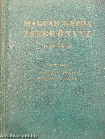 Magyar gazda zsebkönyve 1948. évre