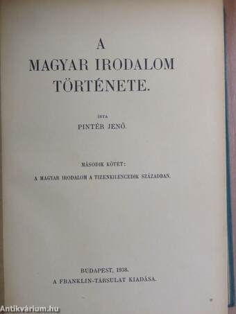 A magyar irodalom története II. (töredék)