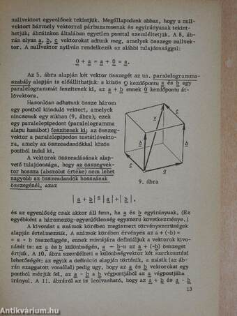 Vektorok a geometriában