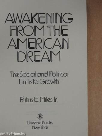 Awakening from the American Dream