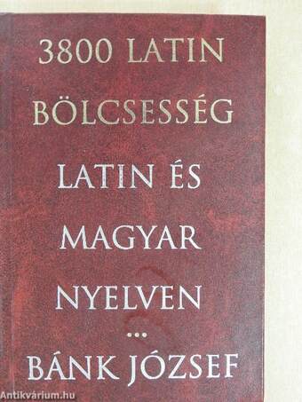 3800 latin bölcsesség latin és magyar nyelven