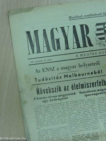 Magyar Honvéd 1956. november 20.