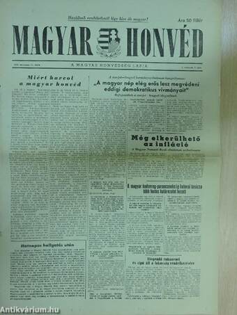 Magyar Honvéd 1956. november 19.