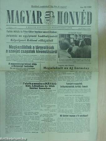 Magyar Honvéd 1956. november 3.