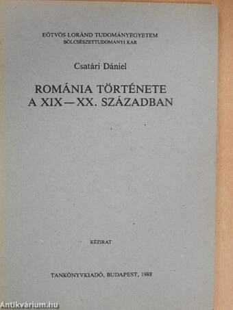 Románia története a XIX-XX. században