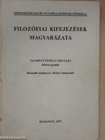 Filozófiai kifejezések magyarázata