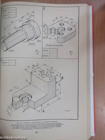 Gépi forgácsoló szakmák szakrajzi és rajzolvasási példatára I-III.
