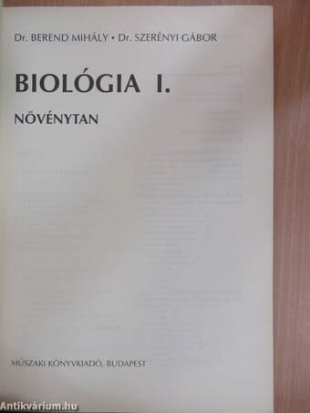 Biológia I.